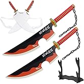 Cold Blade Demon Katana - 41 Inch Anime Replica with Belt and Stand - Durable Sword Perfect for Cosplay - Nichirin Sword with Authentic Design