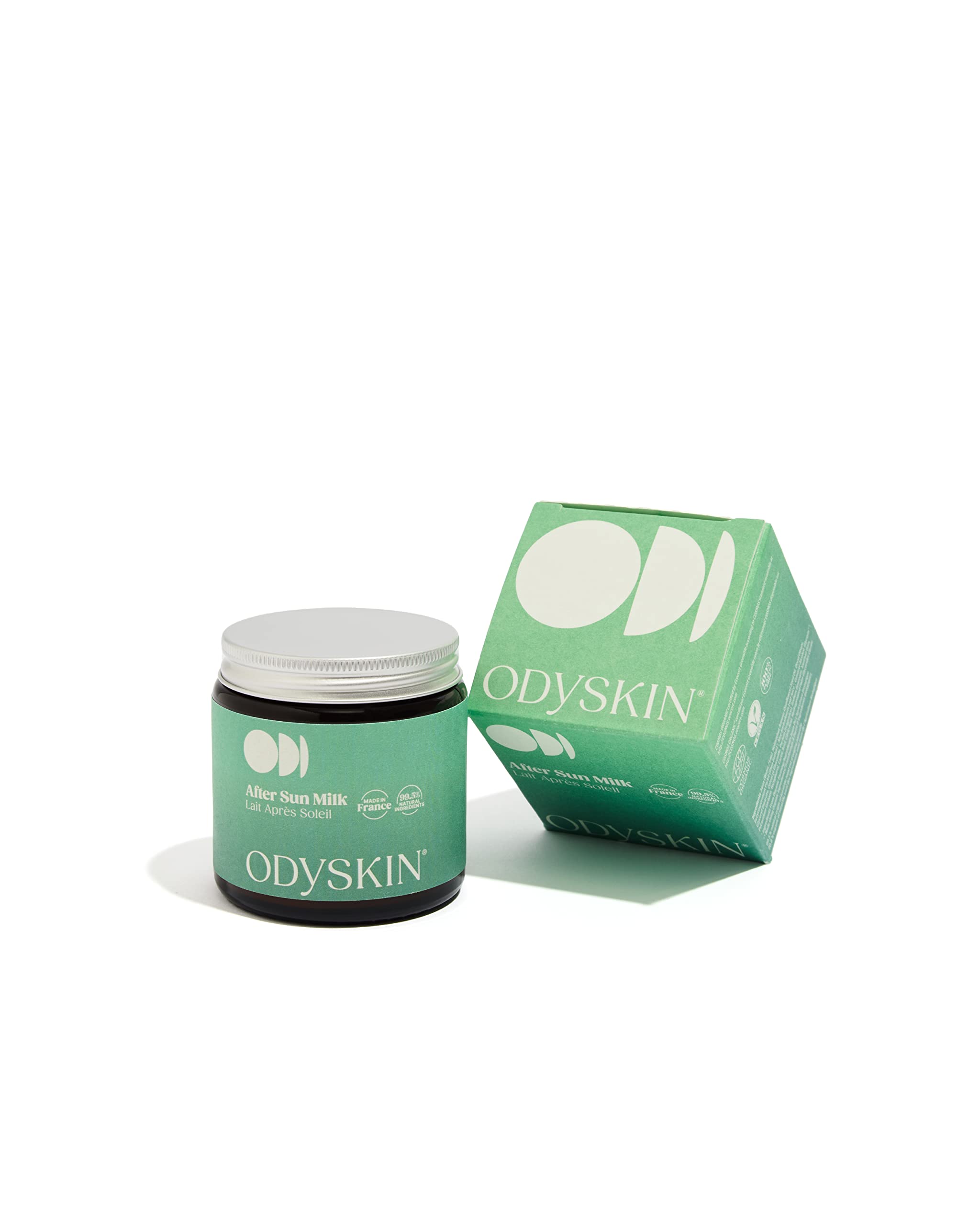 Odyskin After Sun Milk, 100ml - Cosmos Organic and Vegan certified, 100% natural ingredients, highly nourishing, for immediate relief from sun exposure. Zero-waste packaging