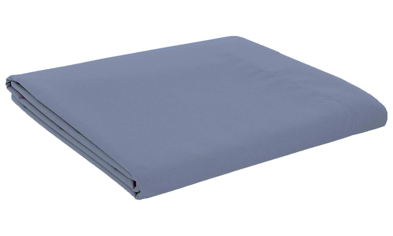 AmigoZone Easycare Pollycotton Percal Flat Sheet, King - Gray โ image 1