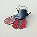 CAPAS Snorkel Fins, Swim Fins Travel Size Short Adjustable for Snorkeling Diving Adult Men Women Kids Open Heel Swimming Flippers