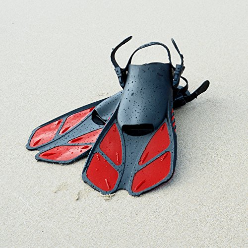 CAPAS Snorkel Fins, Swim Fins Travel Size Short Adjustable for