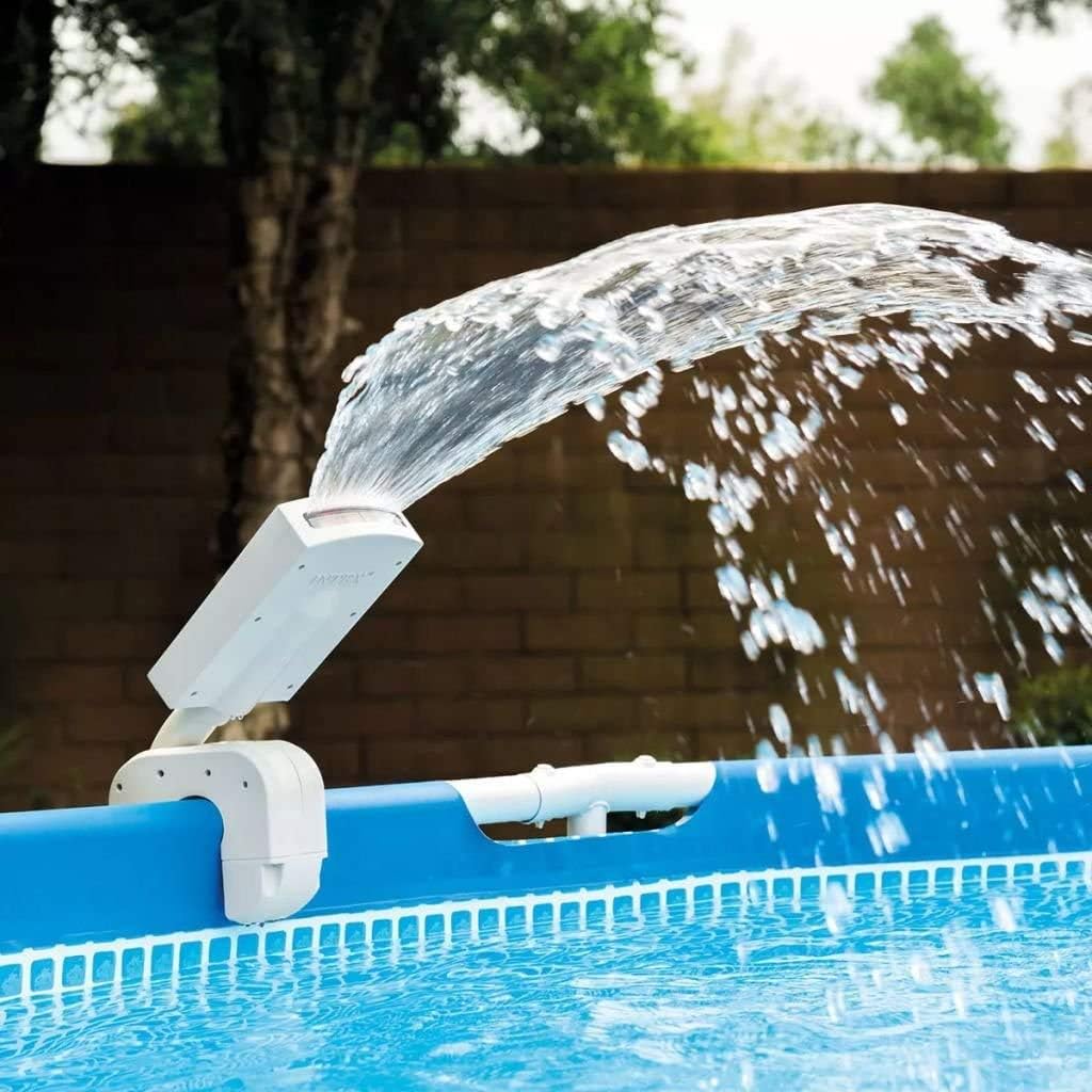 Intex Multi-Color LED Pool Fountain for Above Ground Pools,Fits Metal Frame and Ultra Frame Pools