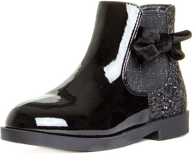 black glitter boots uk