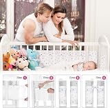 Aolso Cot Bumper 2Pcs Breathable Mesh Crib Rail Cover Triangle view 4