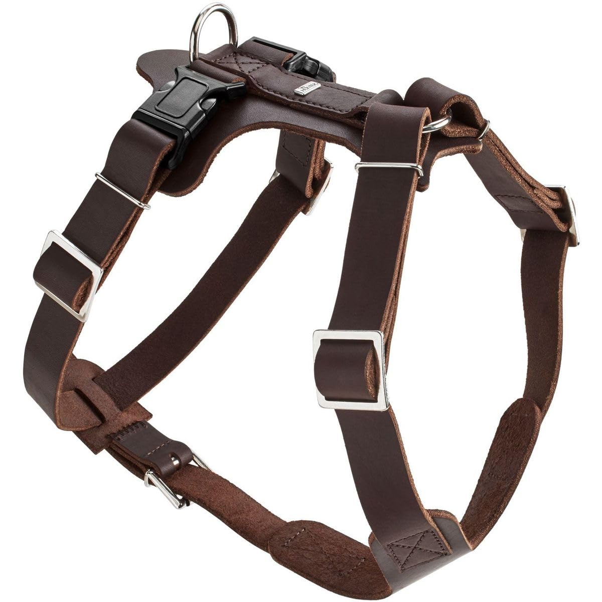HUNTER Y-Harness Aalborg, XXL 67333 Soft genuine cow leather, dark brown