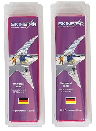 SkinStar Universal Ski/Snowboard Wachs/Wax Tafel Pink -500g