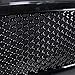 Glossy Black Mesh Front Hood Bumper Grill Grille Guard ABS Compatible With 09-12 Dodge Ram 1500