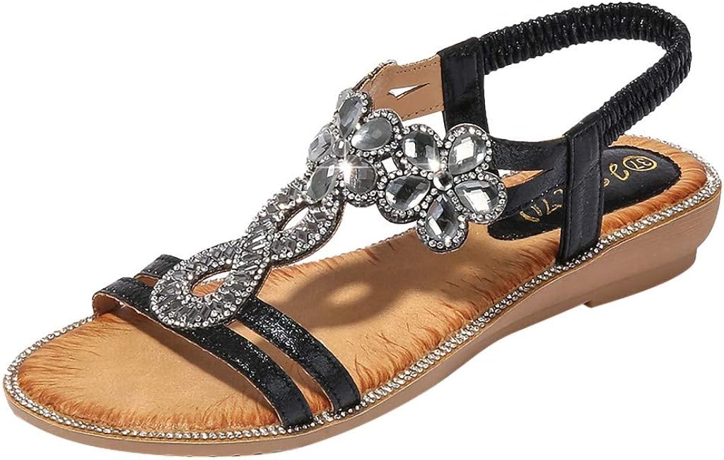 boho bling crystal sandals