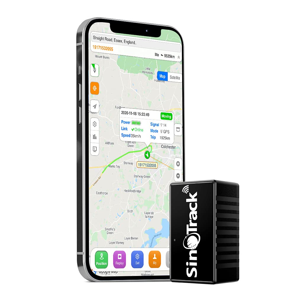 SinoTrack ST-903 GPS Tracker Car Mini GPS Tracker Locator Real-Time Location Hidden Tracking Device with Voice Monitor for Cars Motorcycles Truck Taxi Kids Persons
