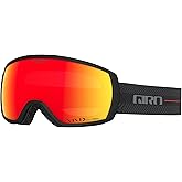 Giro Balance Ski Goggles - Snowboard Goggles for Men & Youth - Grey Wordmark Strap with Vivid Ember Lenses