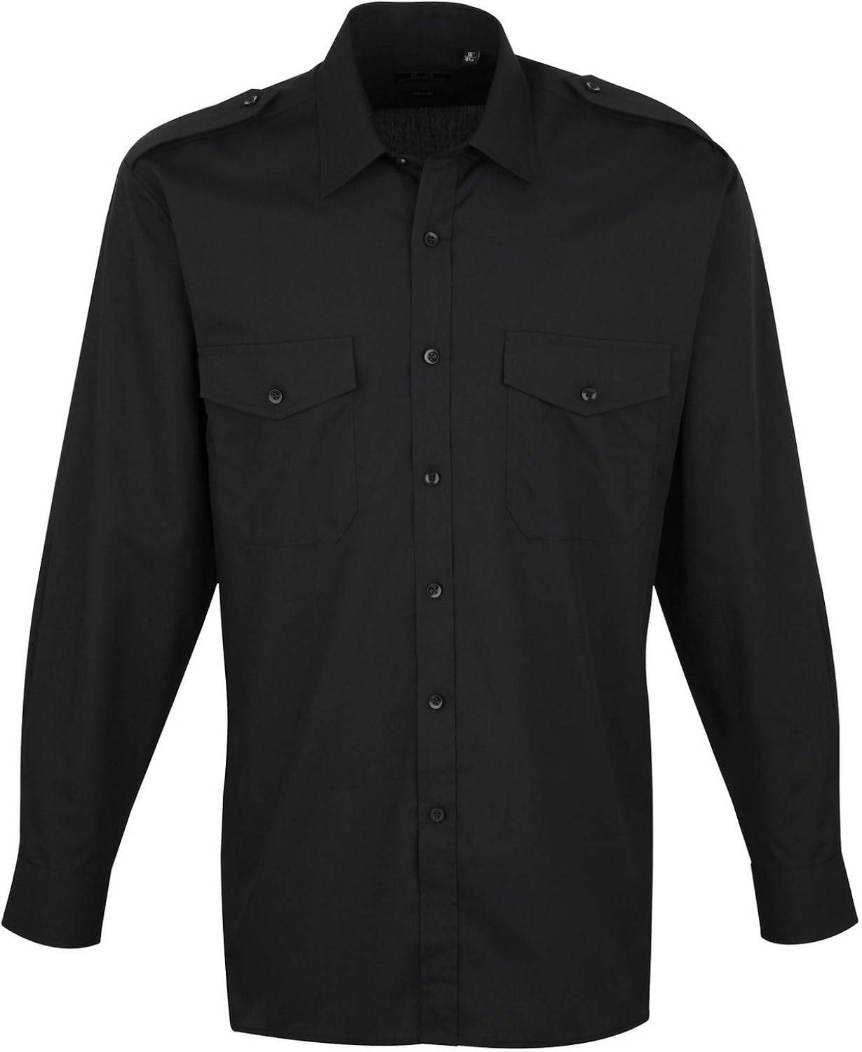 Premier Workwear Mens Long Sleeve Pilot Shirt Amazon.co.uk Clothing