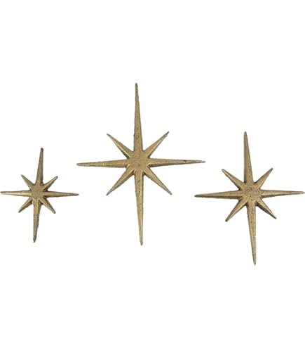 Amazon.com: Zeckos Set of 3 Large Metallic Silver Cast Iron 8