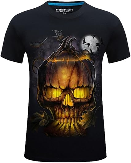 Amazon アンココ Angcoco メンズ半袖プロフェッショナル3dデジタルプリントスリムフィットtシャツ Tシャツ カットソー 通販