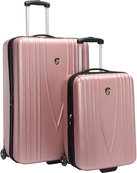 Heys USA Barcelona 2 Piece Hardside Luggage Set (Pink