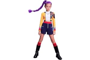 ZIW Demon Costume Kids Hunters Cosplay Girls Pop Singers Stage Role Play Outfit Toddler Halloween Costumes