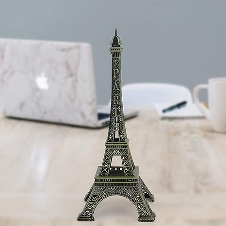 MERAKI Metal Eiffel Tower Showpiece for Office Table Home Decoration