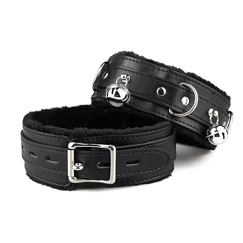 Kiheony leather choker Necklace for women with bell or lock