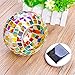 Senbowe™ Solar Powered Mosaic Glass Ball LED Garden Lights,Color Changing Solar Table Lamps,Waterproof Solar Outdoor Lights for Christmas,Home,Yard, Patio,Ideal Gifts - 5.12 4.13 in