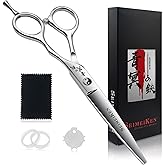 SEIMEIKEN Hair Scissors Professional, 6" Japanese 440C Hair Shears | Hair Cutting Scissors With Ultra-Sharp Convex Blades, Ergonomic Grip and Smooth Cutting for Salon, Barber or Home Haircuts