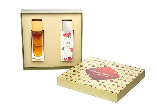 All Good Scents Eternal Perfume Giftset for Couple, Perfume Giftset for Men and Women, Longlasting perfume gift sets, [ Rose For Women - (50ML) + Musk For Men - (50ML) ] - Pack Of 2