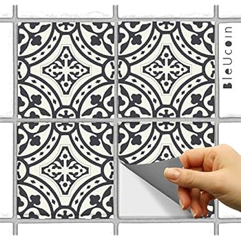 tile stickers decals backsplash terracotta removable bathroom stick peel bleucoin portugal inch decal kitchen inspired riser stair waterproof oilproof sticker