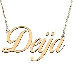 HUAN XUN Customized Custom Simple Any Name Necklace
