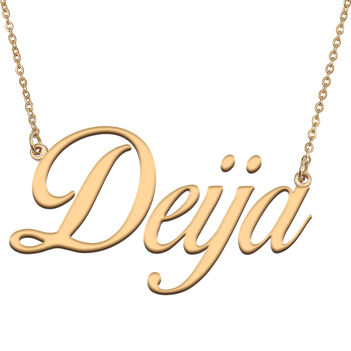 HUAN XUN Customized Custom Simple Any Name Necklace