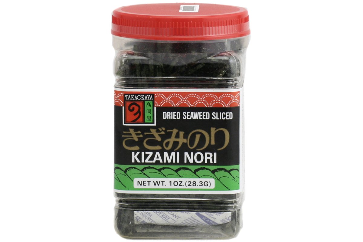 Kizami Nori (Dried Seaweed Sliced) 1oz (Pack of 3) Dried Seaweed And Nori