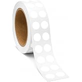 TRTAPE 1/4 Inch Dot Stickers, Small Round Sticker, 1000 Dot Label Stickers | 0.25 Inch White Dot Stickers, Circle Sticker Labels, Sticker Dots for Office and Marking, Small Round Stickers for Labeling