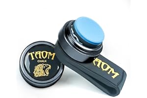 BANLY TAOM Round Shaped Pool Chalk Holder, Portable Pool Chalk Cubes, Magnetic Mini Chalk Holder Pool Billiards, Pool Cue Chalk Case Container Box for Billiard Cue Tip Tool Pool Table Snooker Accessories