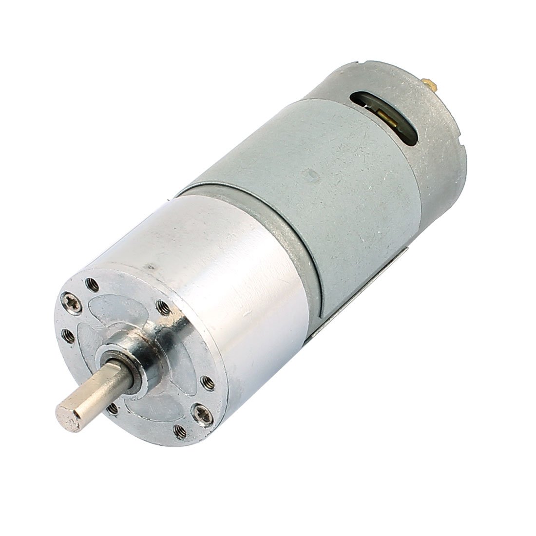 Sourcingmap 6mm Dia Shaft High Torque Solder Cylindrical Gear Box DC Motor DC 12V 200RPM