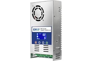 POWLAND 60 Amp 12V 24V 36V 48V DC Input MPPT Solar Charge Controller Auto Adjustable LCD Display Regulator fit for Gel Sealed Flooded and Lithium Battery