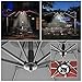 Solar Umbrella Lights Outdoor,AVEKI Patio Umbrella with Solar Lights 36 LED Super Bright Multi-Function Cordless Umbrella Pole Lights for Camping Tent Patio Garden Backyard (Black)