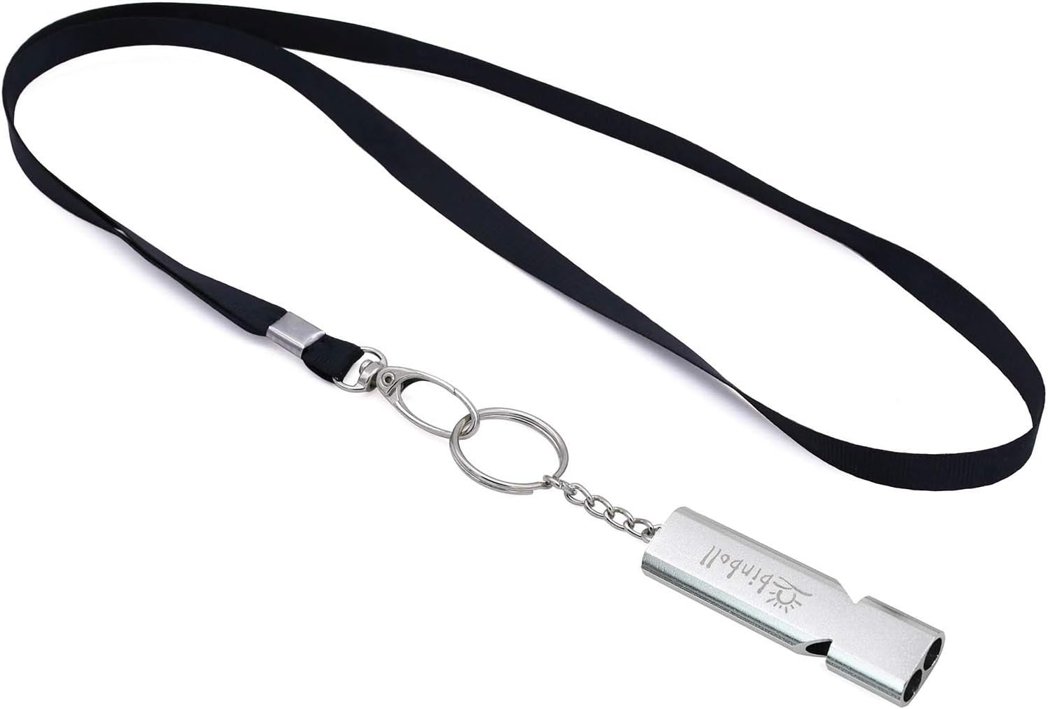Binboll Double-Tube Whistle Aluminum Alloy Survival Whistle for Outdoor Needs Sports Referee Emergency : Sports & Outdoors