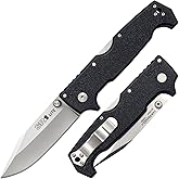 Cold Steel SR1 Lite 8Cr14MoV Steel 4" Blade Griv-Ex Handle Tactical Self-Defense Folding Knife with Tri-Ad Locking Mechanism,