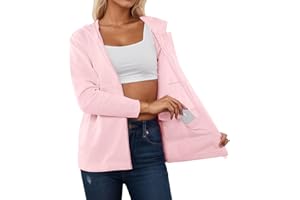 Women's Mastectomy Shirts with Drain Pockets Mid Weight Zip Up Hoodie for Women Post Surgical