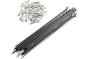 SENQI 36pcs 14G J Bend Bicycle Steel Spokes 170mm-290mm W/Nipples