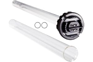 LSE LIGHTING Combo 602805 UV Bulb, Quartz Sleeve & O-Rings for D4, D4+, D4-V, D4-V+ | Compatible with Viqua D4 | 43W 15.5" UVC Replacement Kit | Designed in USA