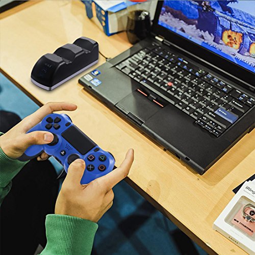 image for PS4 Controller Charger, JAMSWALL Dual Fast USB Charge Station Charging