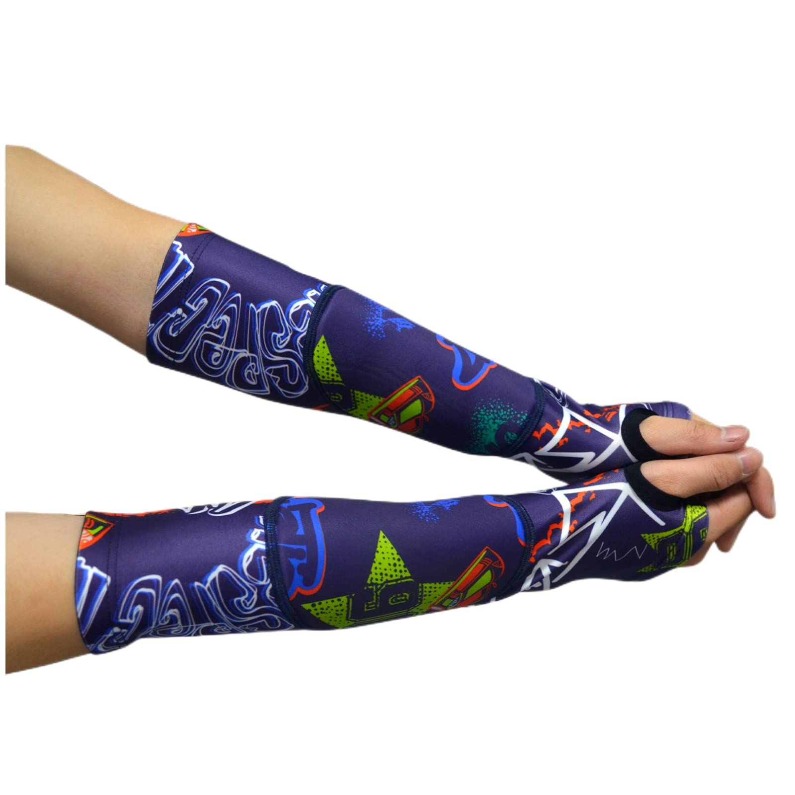 Topeter Kids Volleyball Arm Sleeves, Passing Forearm Sleeve with Protection Pad for Boys and Girls 1 Pair (Purple YM)