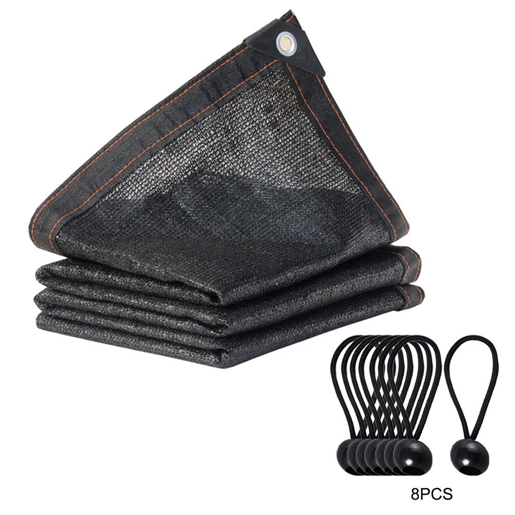 EASYBUY Sunblock Shade Cloth Net,70% UV Resistant Protection Shade Mesh Tarp,Patio Awning,Garden Tent Canopy for Plant Flower,Pet Kennels Outdoor-2x2m (Black)