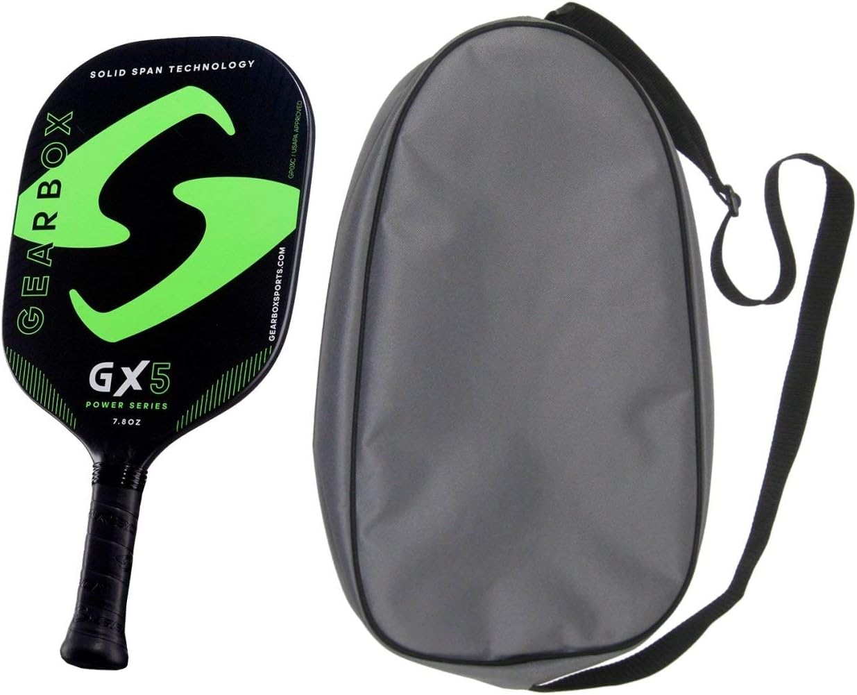 Gearbox GX5 Pickleball Paddle with 2 Paddle Bag Choice