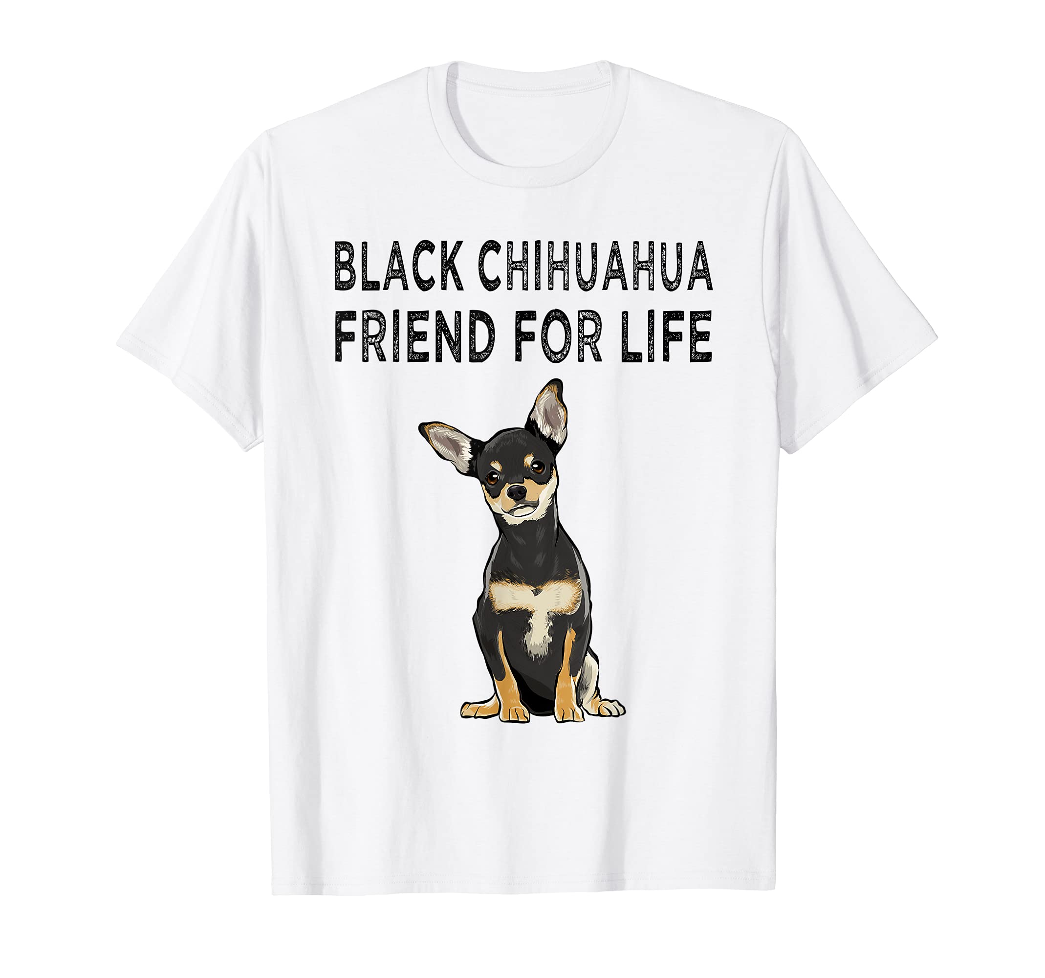 Black Chihuahua Friend For Life Dog Friendship T-Shirt