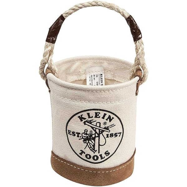 トップシークレット Klein Tools 5152S Canvas Bucket, Oval Tool Bucket Organizer