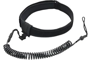 Generic Surfboard Leash Comfortable with 10ft Paddle Board Coil Leashes Waist Belt Safety Leash for Adult Kayak Surfing Surfb