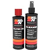K&amp;N Air Filter Cleaning Kit: Squeeze Bottle Filter Cleaner and Red Oil Kit; Restores Engine Air Filter Performance; Service Kit-99-5050