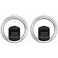 30 oz Magnetic Tumbler Lid - Compatible with yeti 30 oz Tumbler, 14 oz Mug and 35 oz Straw Mug- Replacement Magnetic Slide/Cover, Black (2 Pack)