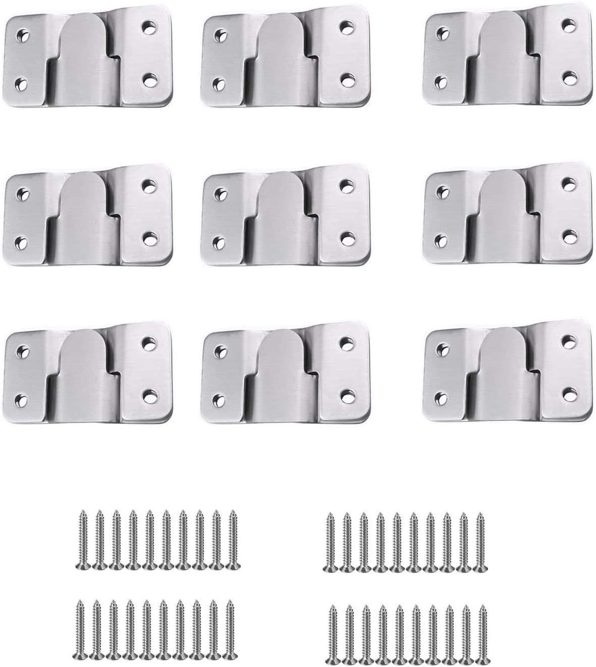 10 Pairs Flush Steel Mounts,Concealed Mount Bracket,Interlocking Photo
