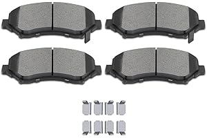 SCITOO Ceramic Pads, Front Brake Pads Brakes Kits fit for Chrysler Town & Country,for Dodge Grand Caravan,Journey,Nitro,for Jeep Liberty,Wrangler,Wrangler JK,for Ram C/V,09-14 for VW for Routan