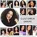 Lovrio Afro Kinkys Curly 9A Grade Brazilian Clip in Human Hair Extensions Double Weft 100% Unprocessed Virgin Hair for Black Women 7 Pieces 120g 18 Inch